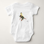 Fairy mit gelben Flügeln Baby Bodysuit Baby Strampler (Rückseite)