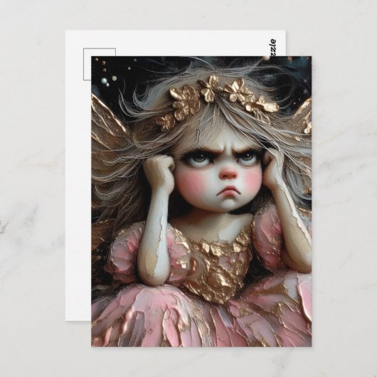 Fairy mit Höflichkeit Postkarte (Vorne/Hinten)