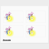 Fairy mit Lantern Rechteckiger Aufkleber (Blatt)