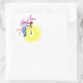 Fairy mit Lantern Rechteckiger Aufkleber (Tasche)