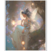 Fairy mit Lattern Aufkleber (Vorderseite)