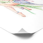Fairy mit Ocarina Fotodruck (Ecke)