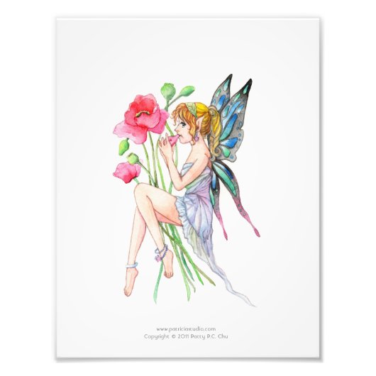Fairy mit Ocarina Fotodruck (Vorne)