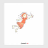 Fairy mit Rotem Haar Aufkleber (Blatt)