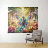 Fairy mit Schmetterlingen Wandteppich (Beispiel (Horizontal))