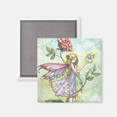 Fairy mit Tiny Bunny Fairy Magnet (Vorderseite/Rückseite)