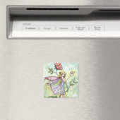 Fairy mit Tiny Bunny Fairy Magnet (In Situ (Geschirrspüler))