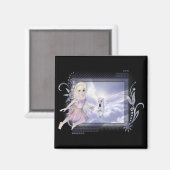 Fairy mit Unicorn D2 Designs Magnet (Vorderseite/Rückseite)