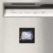 Fairy mit Unicorn D2 Designs Magnet (In Situ (Geschirrspüler))