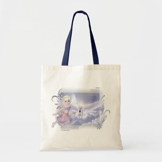 Fairy mit Unicorn D2 Designs Tragetasche (Vorne)