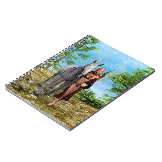 Fairy mit Unicorn Notizblock (Linke Seite)