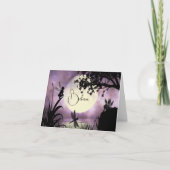 Fairy mondlit teich glaube note card karte (Vorderseite)
