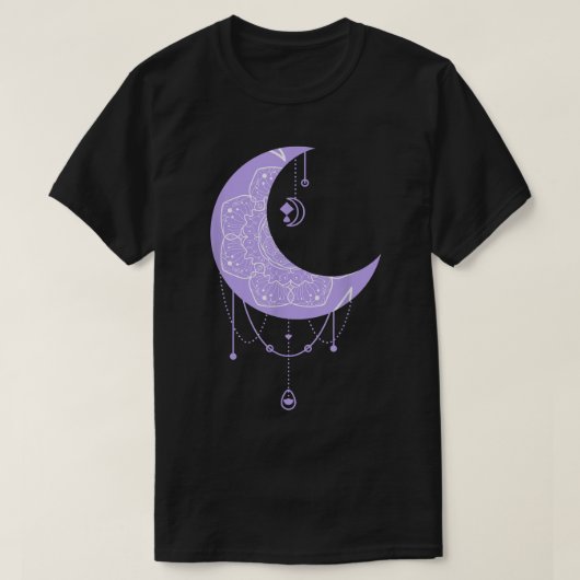 Fairy Moon Celestial Witch Graphic T-Shirt (Design vorne)