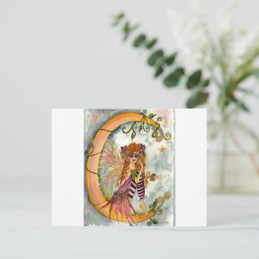 Fairy Moon Dust Postkarte (Stehend Vorderseite)