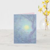 Fairy Moon Grußkarte Karte (Gelbe Blume)
