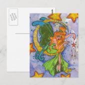 Fairy Moon Magic Postcard Postkarte (Vorne/Hinten)