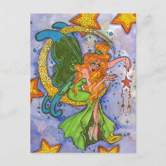 Fairy Moon Magic Postcard Postkarte (Vorderseite)