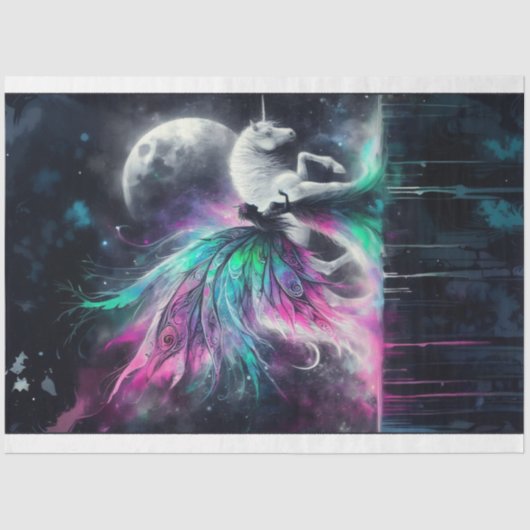 Fairy Moon Pegasus Tissue Paper Seidenpapier (Vorderseite)