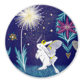 Fairy Moth Bunny Keramikknauf
