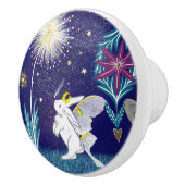 Fairy Moth Bunny  Keramikknauf (Rechts)