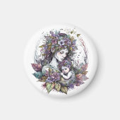 Fairy Mother and Child Magnet (Vorne)