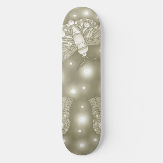 Fairy Moths Skateboard (Vorderseite)
