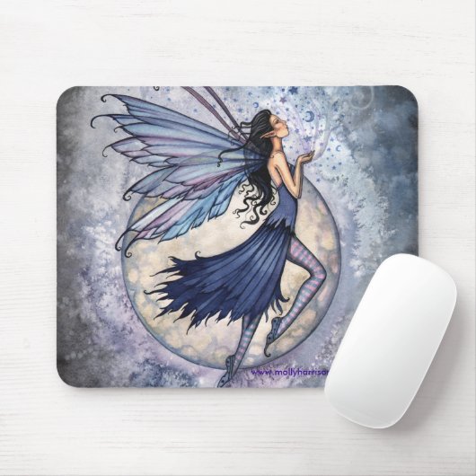 Fairy Mousepad, Midnight Blue von Molly Harrison Mousepad (Mit Mouse)