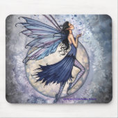 Fairy Mousepad, Midnight Blue von Molly Harrison Mousepad (Vorne)