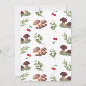 Fairy Mushroom Butterfly Verzauberter Wald Geburts Einladung (Rückseite)