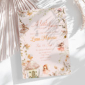 Fairy Mushroom Hütte Boho Watercolor Babydusche Einladung