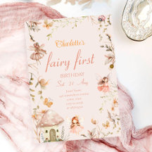 Fairy Mushroom Hütte Boho Watercolor Geburtstag