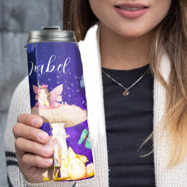 Fairy Mushroom Magic Enchanted Stars Personal Thermosbecher