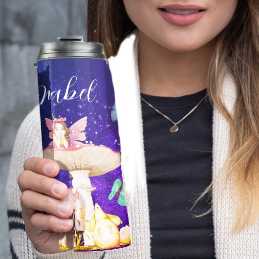 Fairy Mushroom Magic Enchanted Stars Personal Thermosbecher