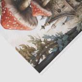 Fairy Mushroom Village Decoupage Halloween Floral Seidenpapier (Ausschnitt)