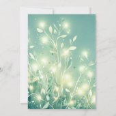 Fairy Mushroom Wild Blume Baby Tea Girl Dusche Einladung (Rückseite)