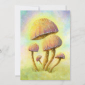 Fairy Mushrooms Personalisiert Mitteilungskarte (Rückseite)