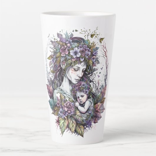 Fairy Mutter und Kind Latte Tasse (Vorderseite)