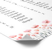 Fairy Name - Fairy First Birthday Poster (Ecke)