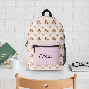 Fairy Niedlich Butterfly Verzauberter Wald Magisch Bedruckter Rucksack