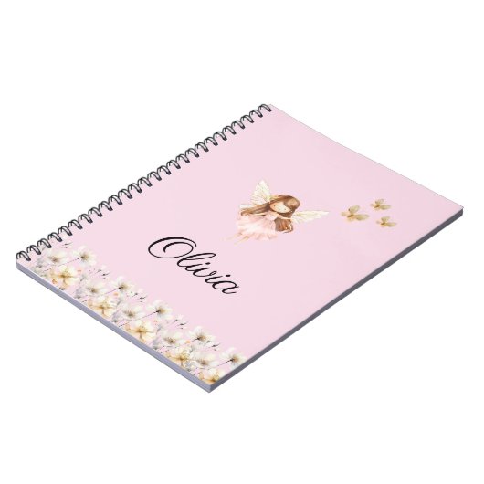 Fairy Niedlich Garden Verzauberter Personalisierte Notizblock (Linke Seite)