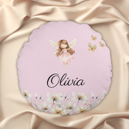 Fairy Niedlich Garden Verzauberter Personalisierte Rundes Kissen