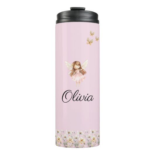 Fairy Niedlich Garden Verzauberter Personalisierte Thermosbecher (Vorderseite)