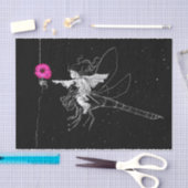 Fairy Night mit rosa Blume Seidenpapier (Handwerk)