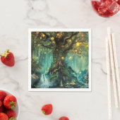 Fairy Night Scene Paper Napkin Serviette (Beispiel)