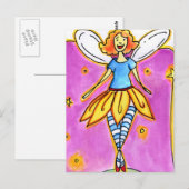 Fairy Notes Postkarte (Vorne/Hinten)