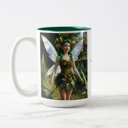 Fairy of the Holly Zweifarbige Tasse (Links)