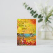 FAIRY OF THE MAGIC RED BLUME IN GOLD GLITZERN VISITENKARTE (Stehend Vorderseite)