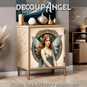 Fairy of the Silent Garden Decoupage Seidenpapier