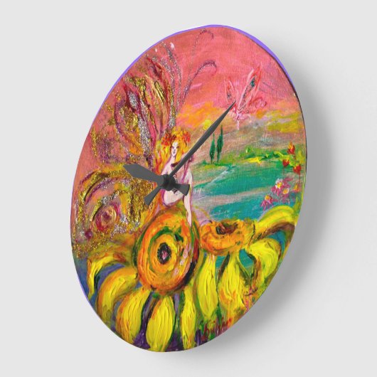 FAIRY OF THE SUNFLOWERS GROßE WANDUHR (Winkel)