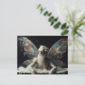 Fairy Old Man nimmt eine Blase Bad Postkarte (Stehend Vorderseite)